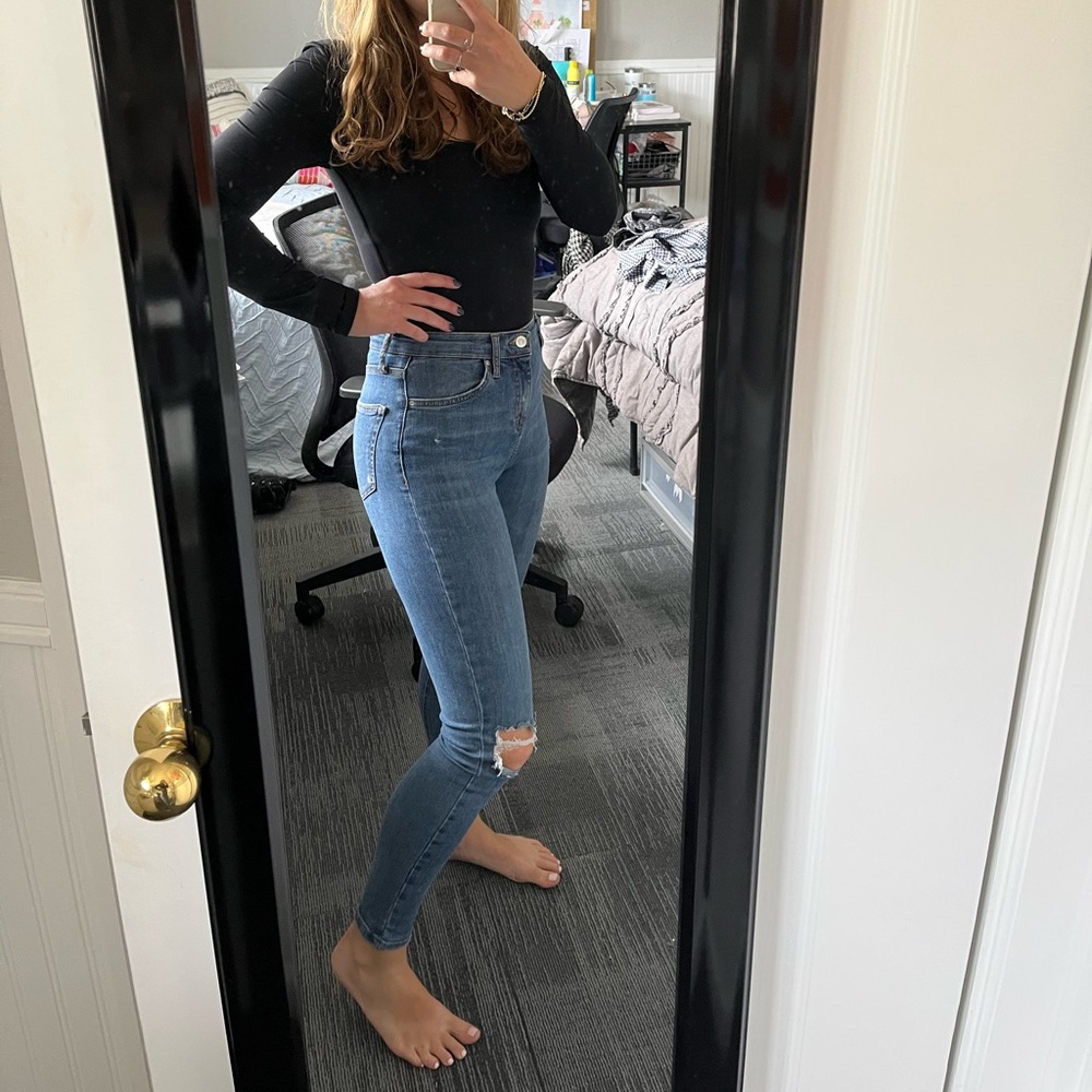 Topshop moto jamie blue jeans